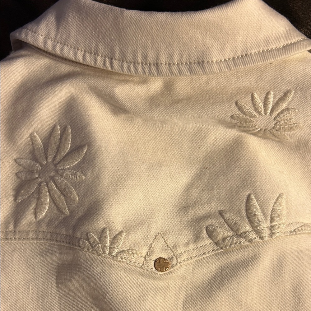 Liverpool Cream Floral Jean Jacket - Picture 9 of 11
